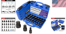 Load image into Gallery viewer, Durable 25-Piece Screw Extractor Set with Blow Molded Case – Lifetime Guarantee