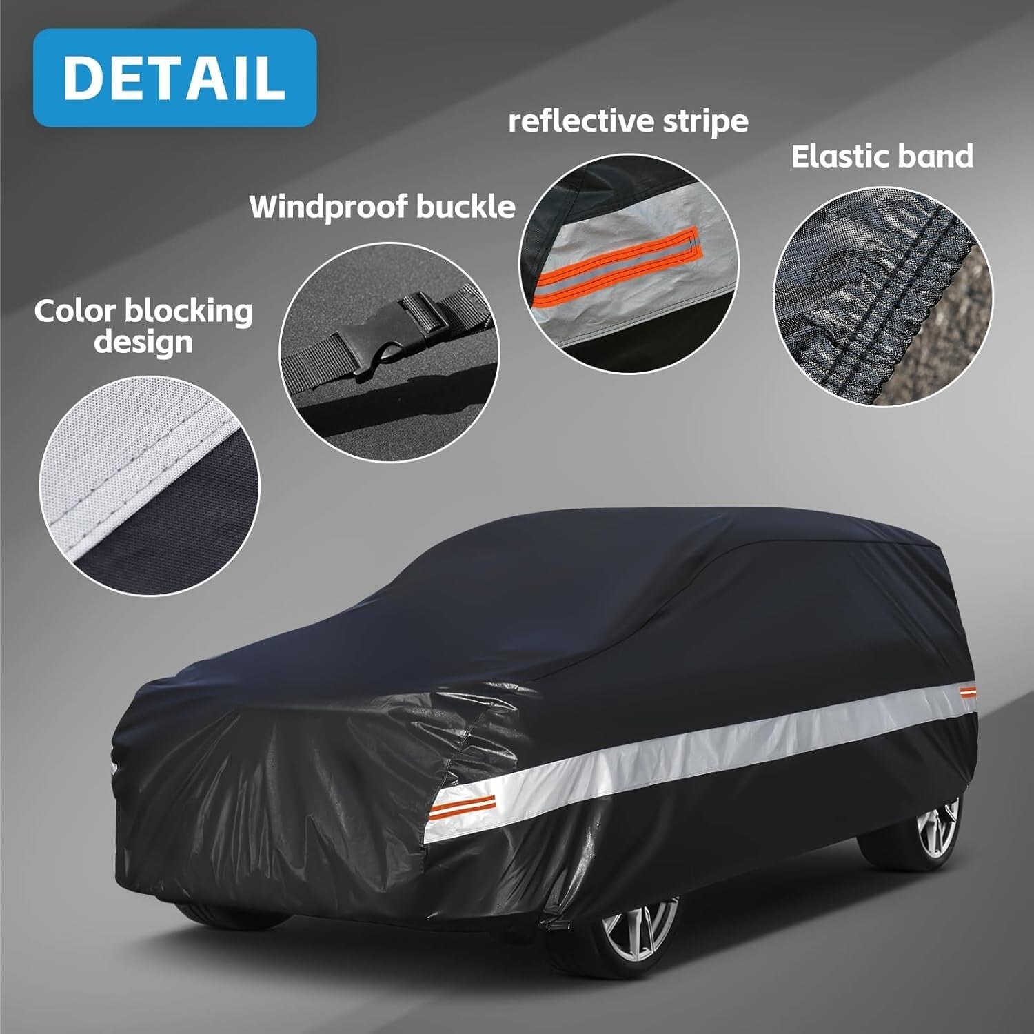 Complete Protection Car Cover for SUVs - Resilient Against UV, Snow, and Dust