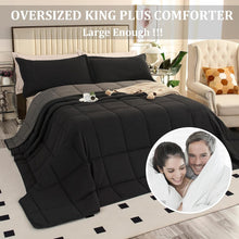 Load image into Gallery viewer, Soft and Fluffy Oversized King Comforter with 8 Corner Tabs - Modern Design