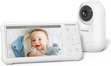 Load image into Gallery viewer, Reliable Baby Monitoring: 5" HD Display with Infrared Night Vision &amp; Lullabies
