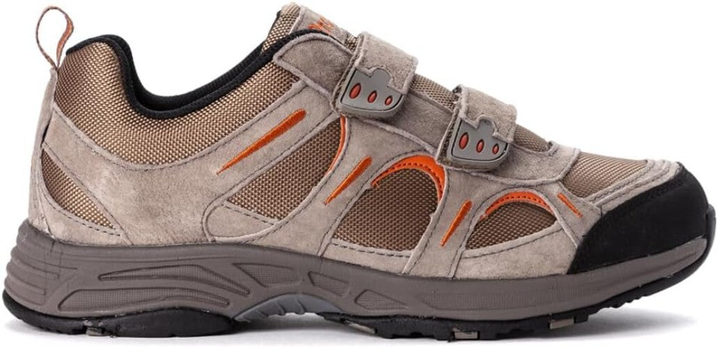 Men's Wide Slip-On Sneaker with Rubber Outsole and Orthotic Approval - Size 11