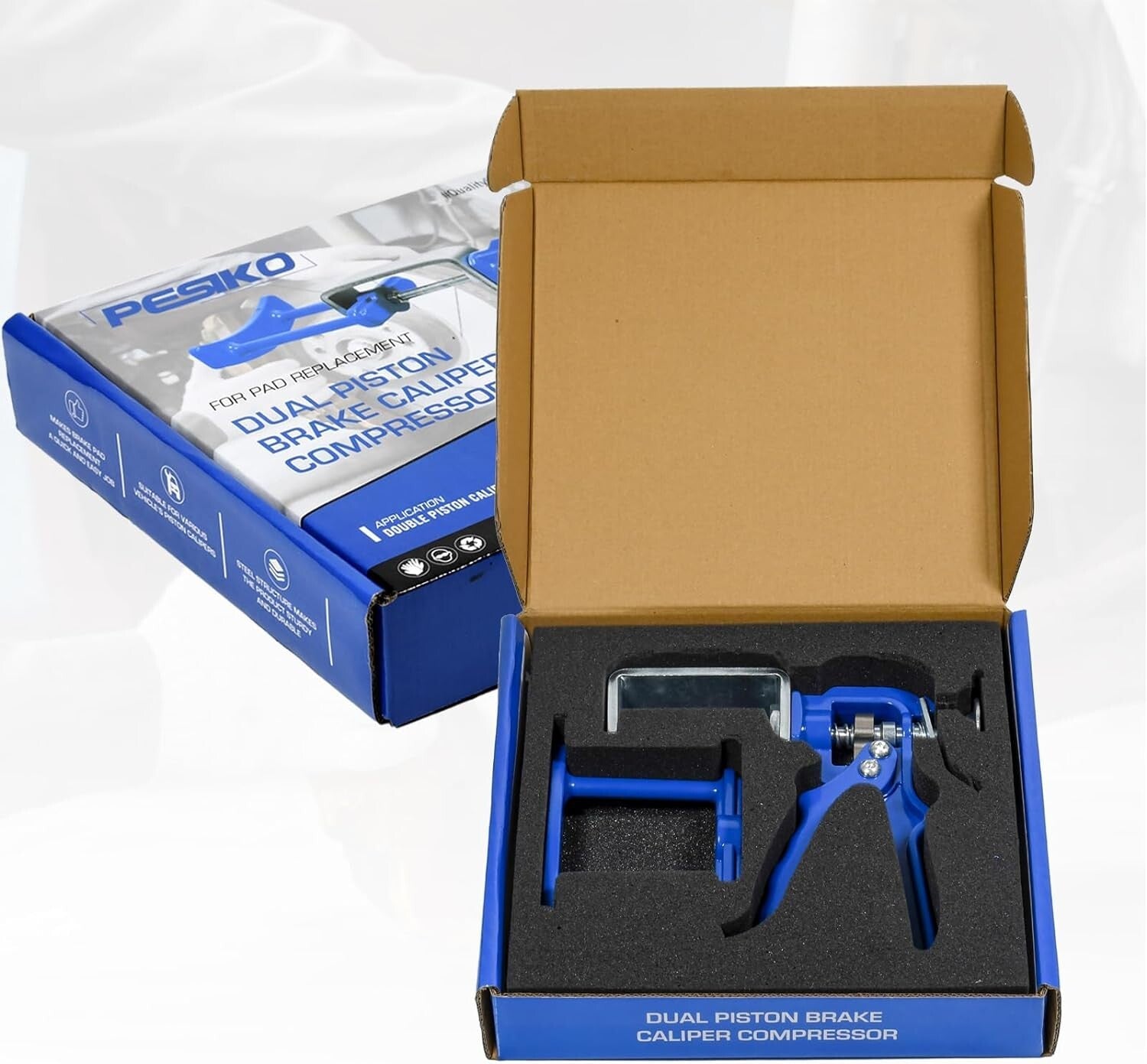 Dual Disc Brake Caliper Compressor Tool for Easy Automotive Brake Maintenance