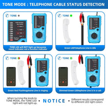 Load image into Gallery viewer, Battery-Powered Digital Cable Finder with RJ11/RJ45 Connectors for Easy Use