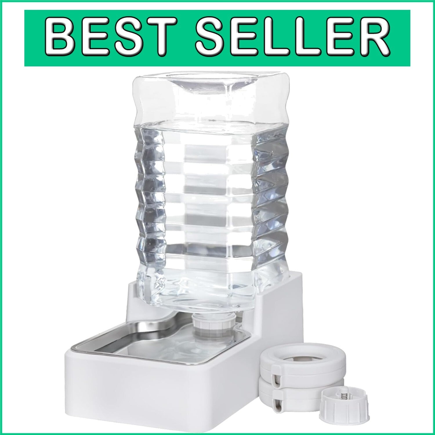 9L Automatic Pet Water Dispenser with Stainless Steel Bowl - BPA-Free & Hygienic