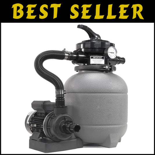 High-Efficiency Pool Filter Pump with 7-Way Valve for Above-Ground Pools