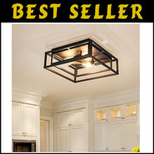 Load image into Gallery viewer, Sleek Modern Flush Mount 3-Light Ceiling Fixture for Dining &amp; Living Spaces