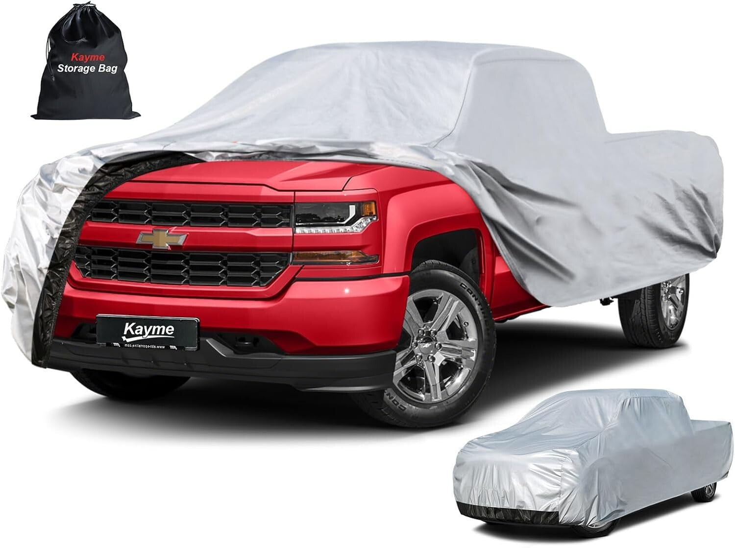 XXL 6-Layer Waterproof Truck Cover - All Weather Protection for Trucks Up to ...