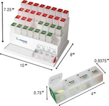 Load image into Gallery viewer, FSA HSA Eligible 31-Day Monthly Pill Organizer with 4 Times a Day Compartments