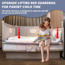 Load image into Gallery viewer, U-Shape Toddler Bed Rail for California King Bed - Modern Grey Safety Guard