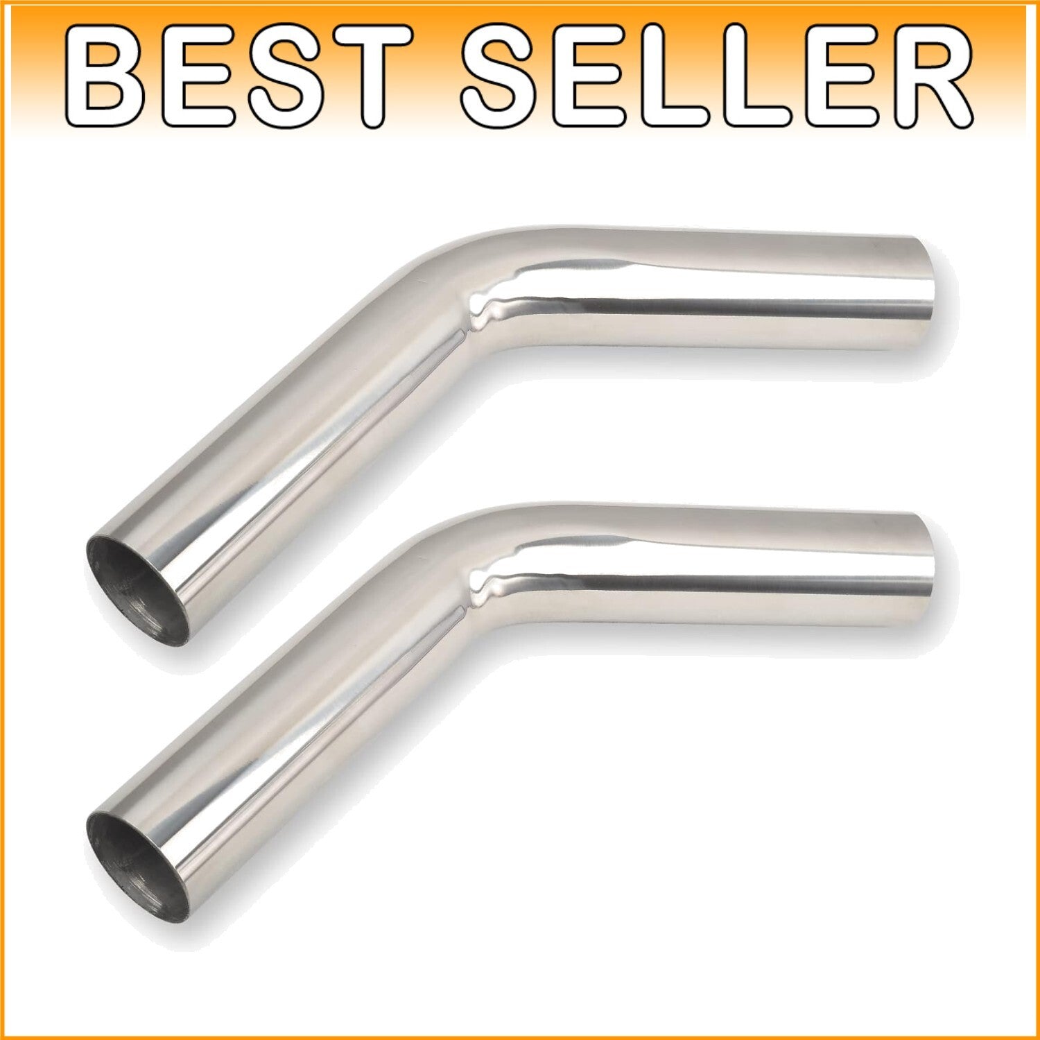 DIY Customizable 2.5 Inch Polished Mandrel Exhaust Pipe - Bolt-On Installation