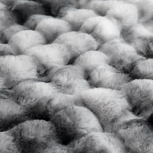 Load image into Gallery viewer, Soft Bubble-Shaped Faux Fur Throw 50x60 - Modern Elegant Blanket for All Seasons