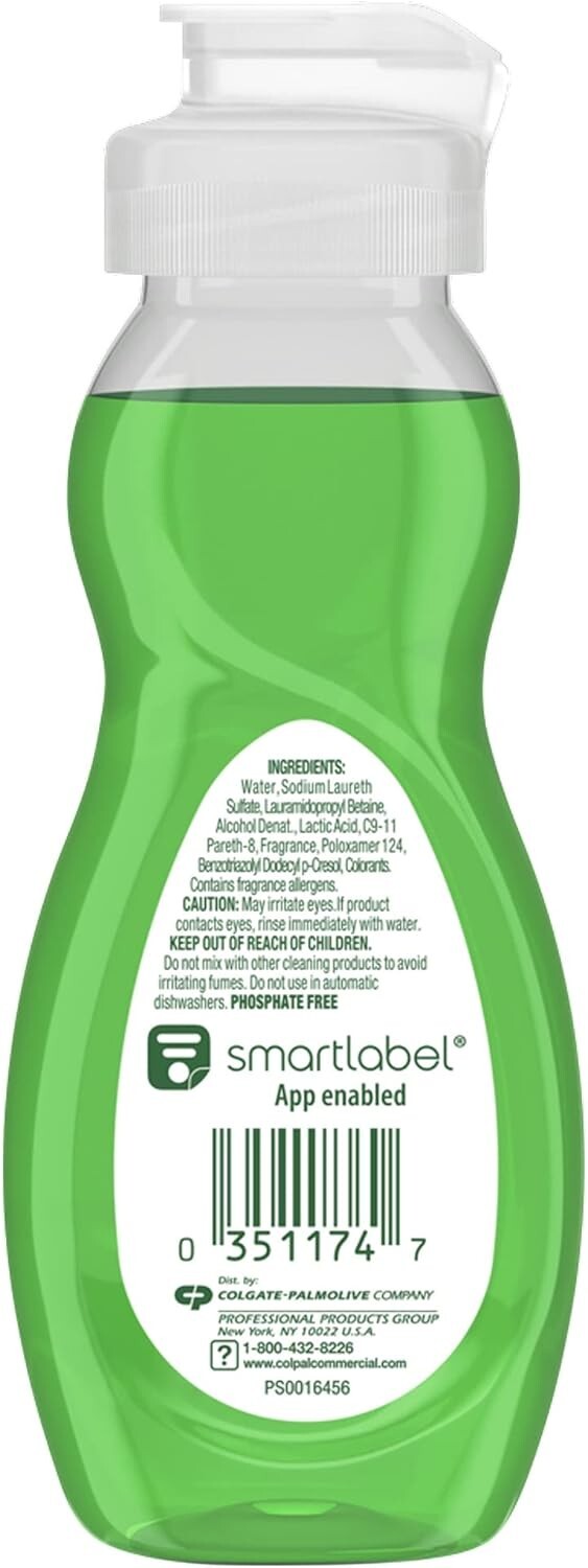 Non-Toxic 3 Fl Oz Dish Soap - Original Scent, Pack of 72 for Convenient Cleaning