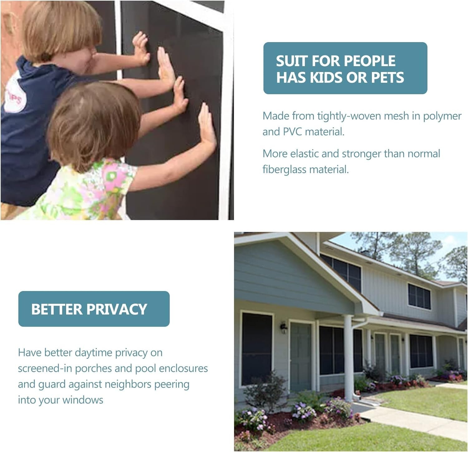 Versatile Charcoal Fiberglass Pet Screen Replacement 36" x 25" - DIY Friendly