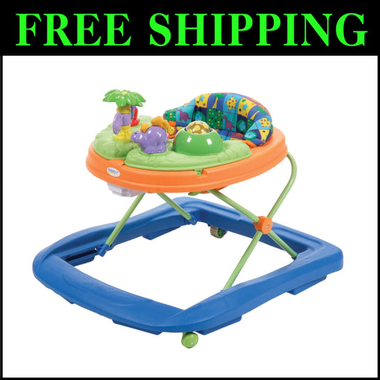 Baby Walker with Lights, Sounds, and Adjustable Height for Growing Infants