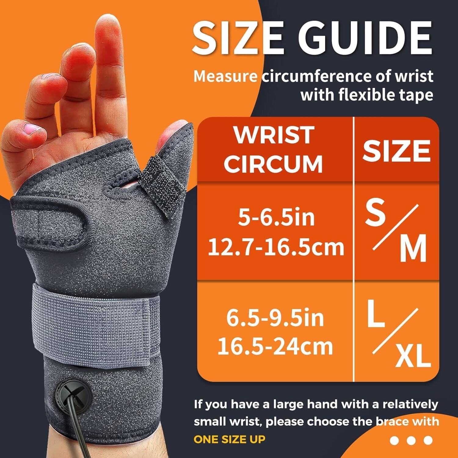 Dual-Sided Heating Pad for Thumb & Wrist - Adjustable Fit for Enhanced Recovery