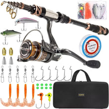 Load image into Gallery viewer, Premium 8.86ft Telescopic Fishing Rod and Reel Combo - Ideal Gift for Anglers