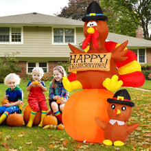 Load image into Gallery viewer, Weather-Resistant 6FT Thanksgiving Turkey Decoration with Quick Inflation Setup