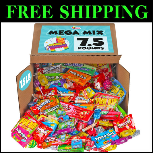 Ultimate 7.5lbs Variety Candy Assortment - Enjoy Fruity and Sour Flavors