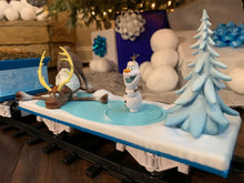 Load image into Gallery viewer, Disney Frozen Battery-Powered Model Train Set with Remote Control - 50x73 Track