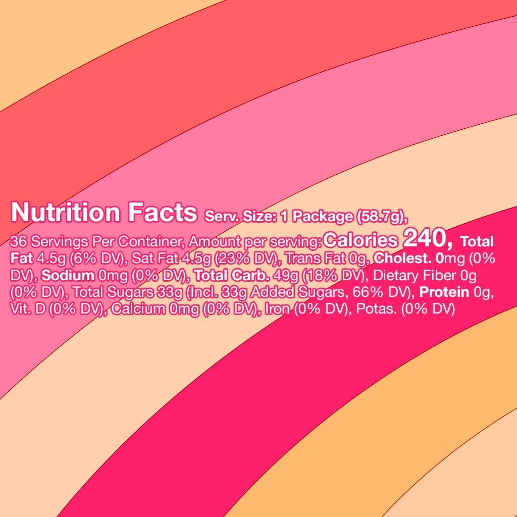 Classic Soft Fruit Chews Candy Bulk Box with Strawberry & Cherry - 36 Packs