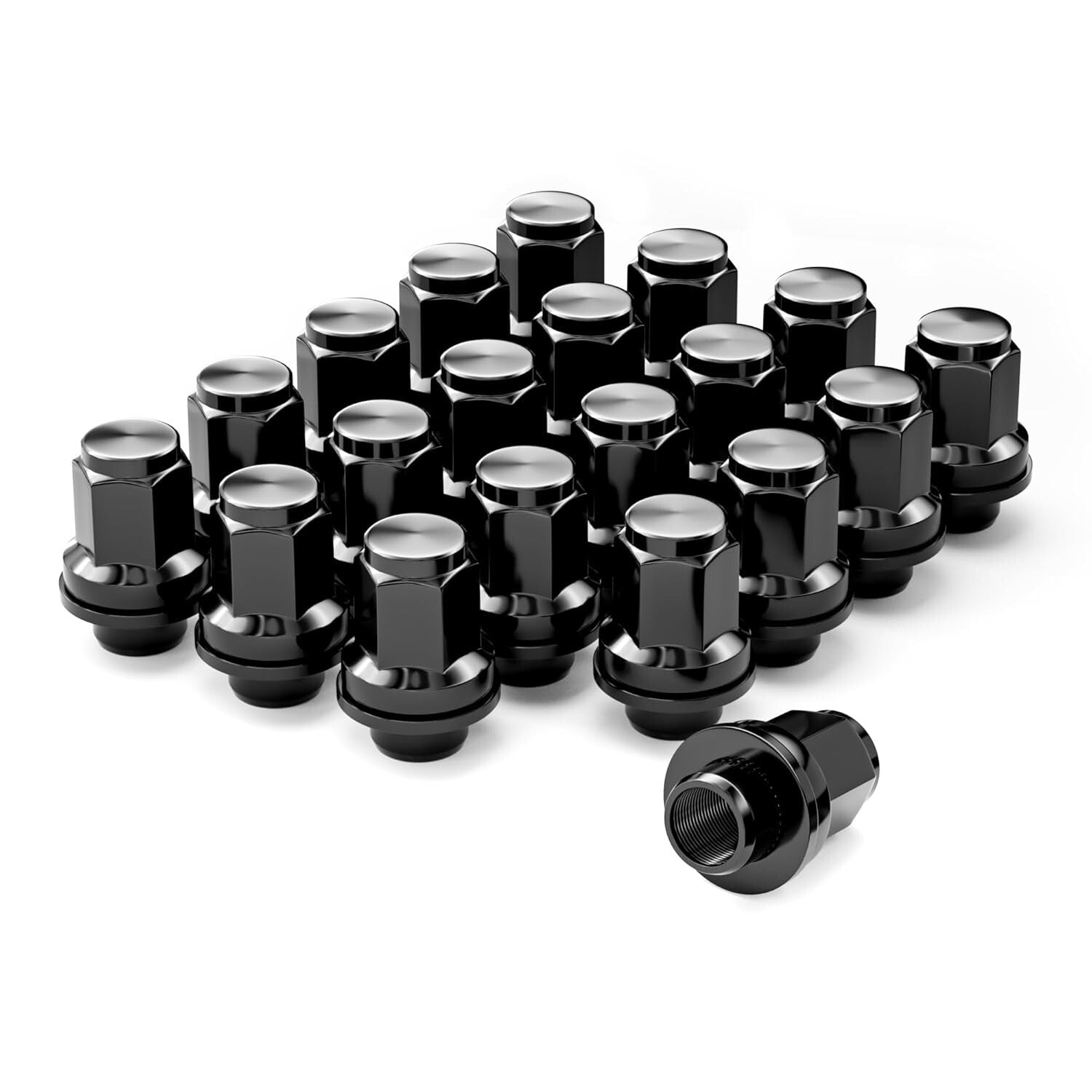 Corrosion Resistant Acorn Lug Nut Set - 20pcs M14x1.5, Ideal for SUVs & Trucks
