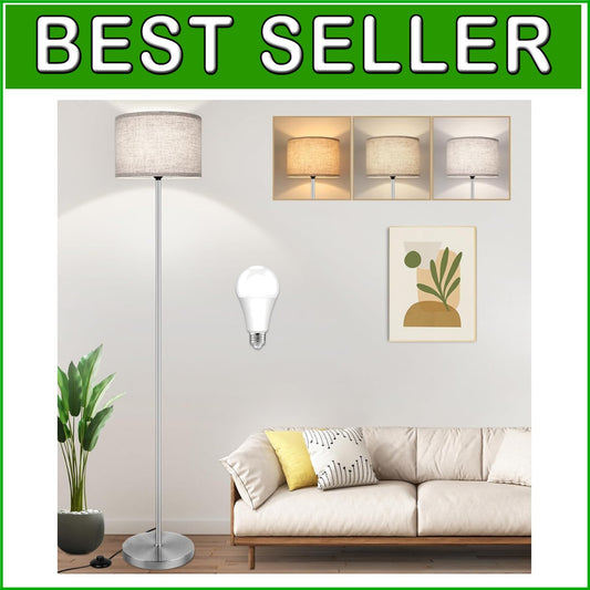 Elegant 65-Inch Floor Lamp with Easy-Control Foot Switch & Adjustable Lighting