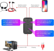 Load image into Gallery viewer, Portable USB Voice Changer for Consoles &amp; Phones - Enhance Your Game Pranks