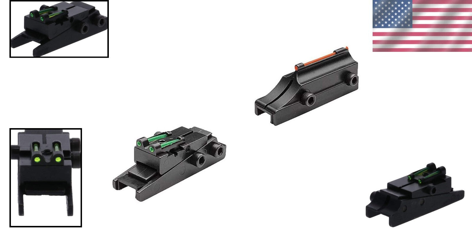 Durable Gobble-Dot Fiber Optic Sights for Most Shotguns - Reliable Performance