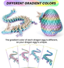 Load image into Gallery viewer, Vibrant 3D Printed Dragon Eggs for Easter - 4 Fun-Filled Toy Surprises