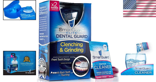 Premium Dental Guard Night Guard for Grinding with Travel Case & 60-Day Cleaners