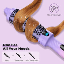 Load image into Gallery viewer, Portable Heated Round Brush with Auto Shut-Off and Dual Voltage for Safe Travel