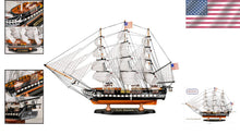Load image into Gallery viewer, Elegant 26” USS Constitution Replica - Fully Assembled Nautical Tabletop Decor
