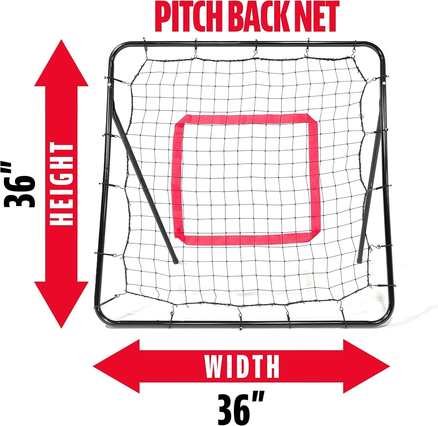 Durable Youth Baseball Set with Pitch Back Net and Rubber Bases - Fun for All