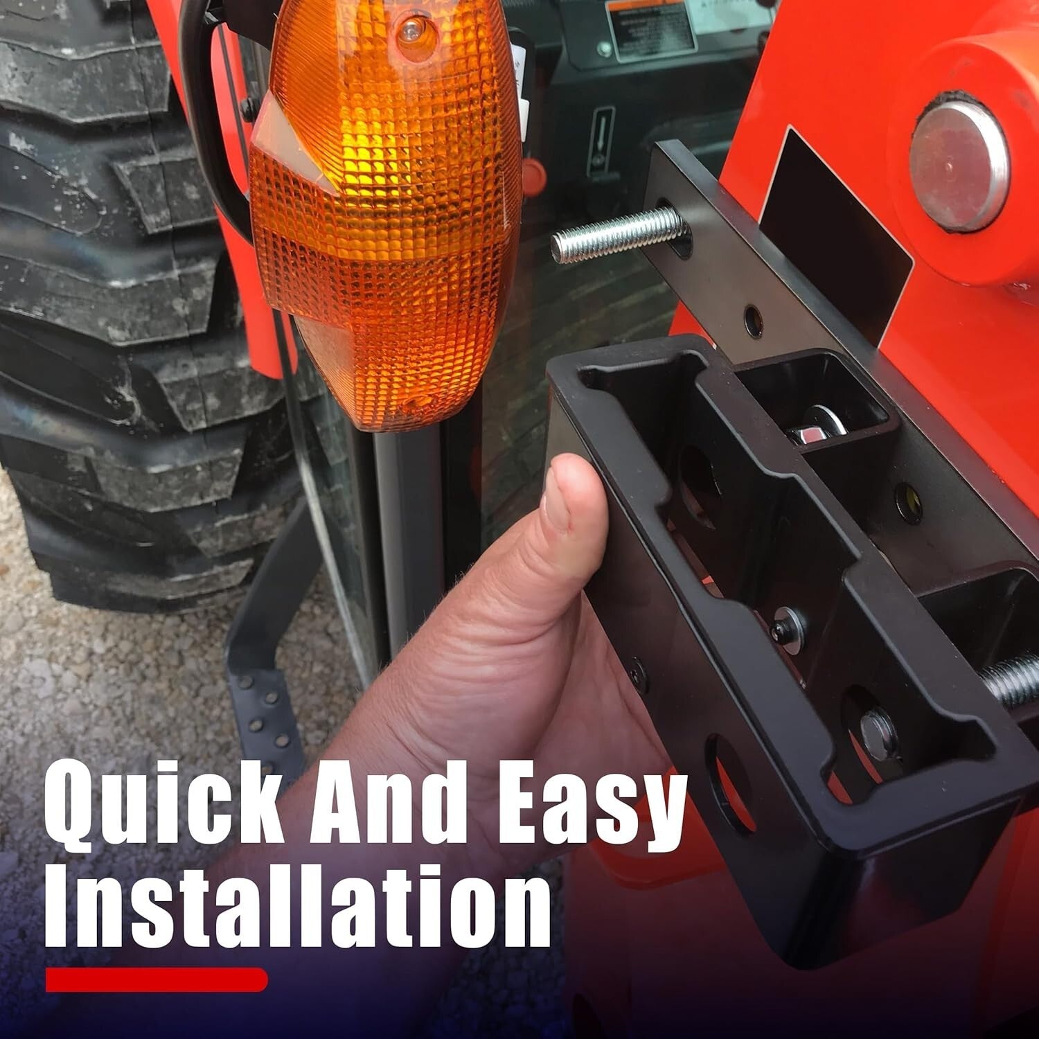 Easy Install 28-Inch Chainsaw Carrier for Tractors - Compatible with All Brands