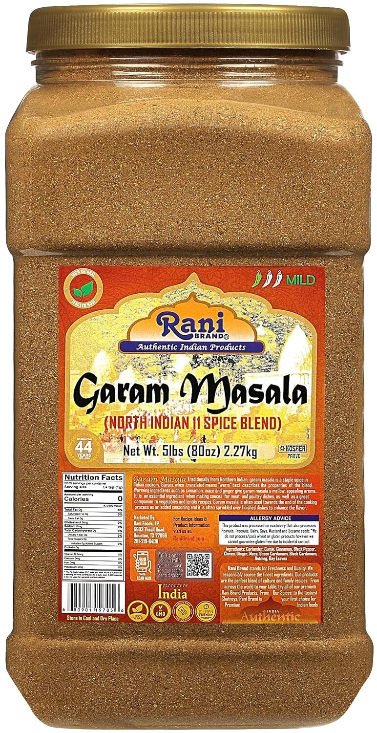 80oz Rani Garam Masala - All Natural 11-Spice Blend, Vegan & Gluten Friendly