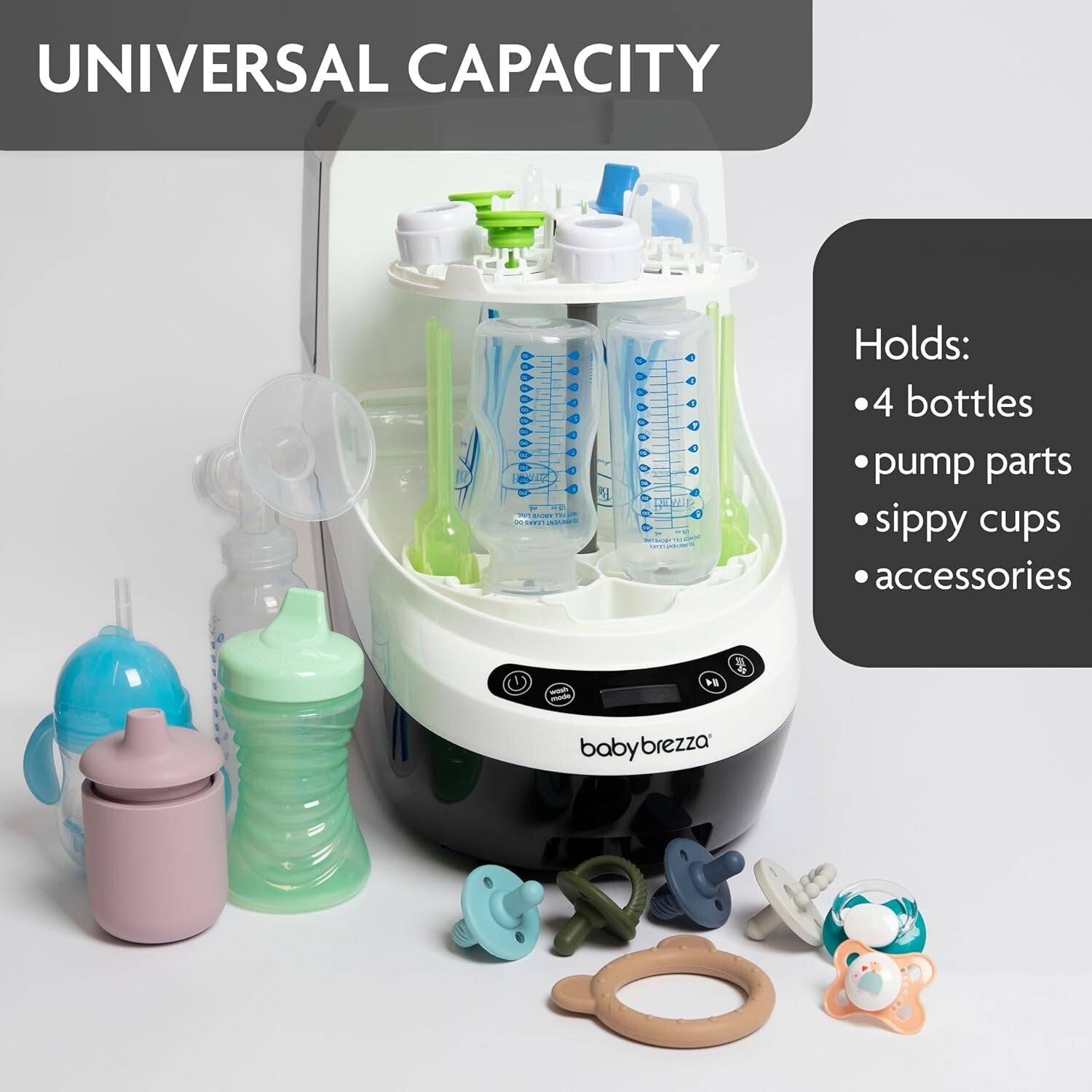 Clinically Proven Baby Bottle Washer Pro with HEPA Air Drying - 20 Spray Jets