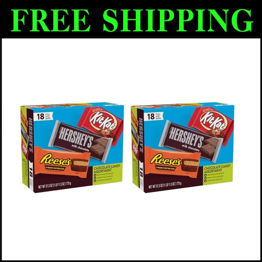 18-Count KIT KAT and REESE'S Assorted Milk Chocolate - Perfect for Sharing