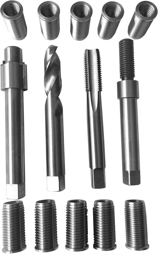 Complete M11 x 1.5 Metric Thread Repair Kit with 10 Stainless Steel Inserts