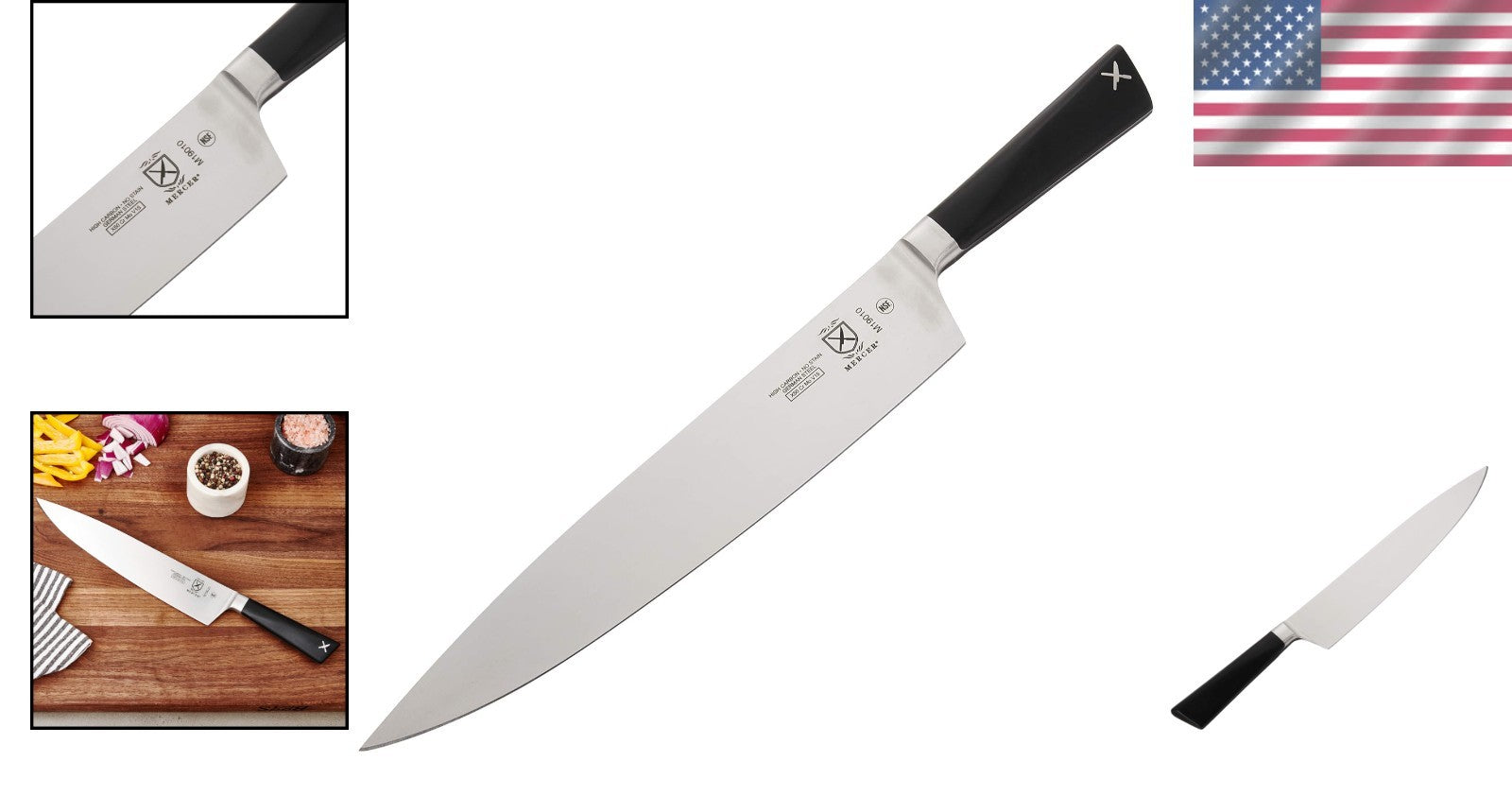 Züm High Carbon Steel Chef's Knife - 10 Inches, Black Handle Sophistication