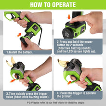 Load image into Gallery viewer, Efficient Cordless Pruning Shears with Fast Charger - Perfect for All Gardens
