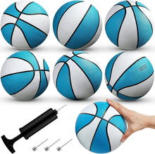 Load image into Gallery viewer, 7-Inch Waterproof Blue Rubber Basketballs - Ideal for Pool &amp; Lake Parties
