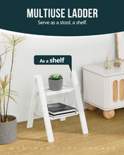 Load image into Gallery viewer, Lightweight Aluminum Foldable Step Ladder - 2 Step, Anti-Slip Safety Design