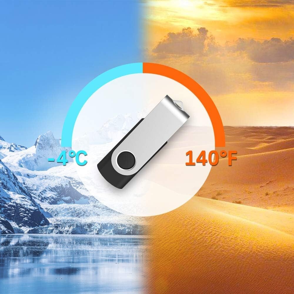 100-Pack 2GB USB Flash Drives with LED Indicator - Durable and Lightweight