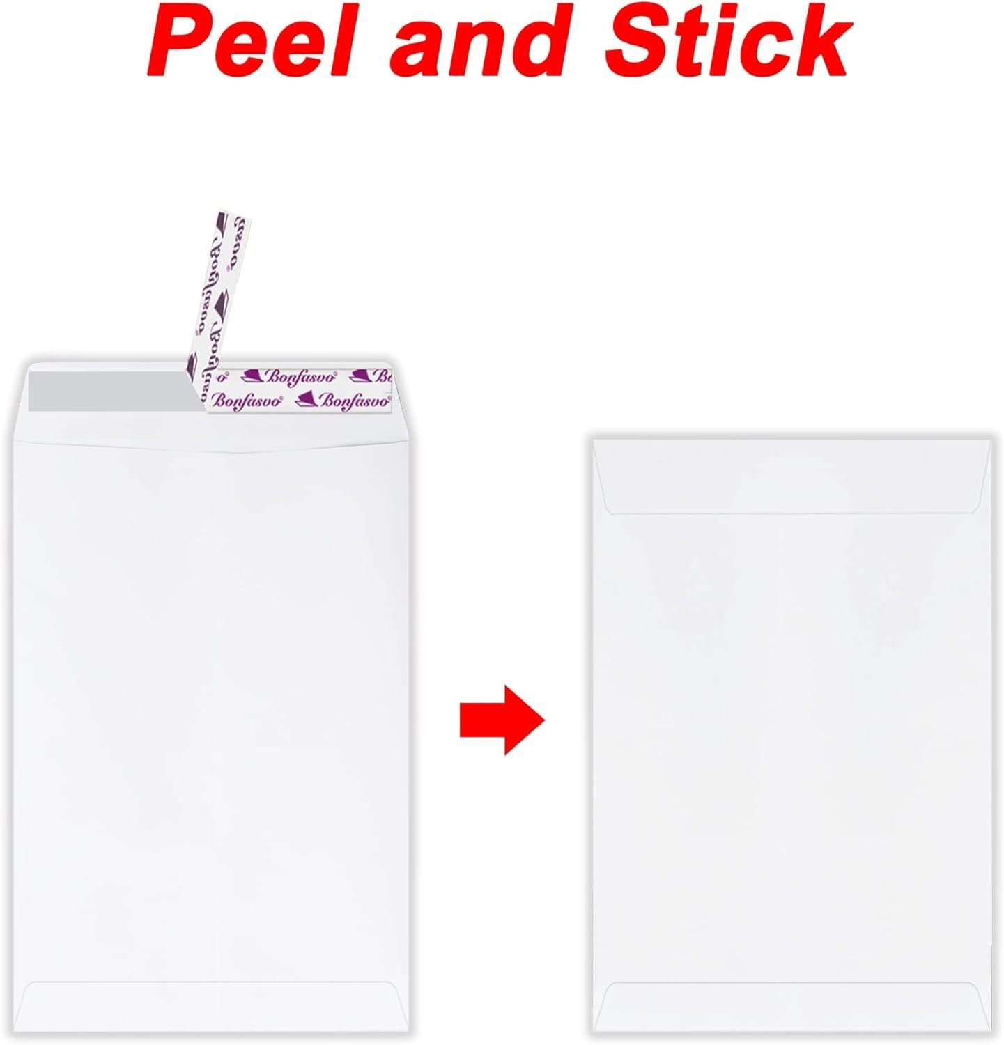 120GSM White Catalog Envelopes 300 Pack - Customizable Peel & Seal Convenience