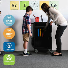 Load image into Gallery viewer, Mobile 30-Bay Charging Cart: Secure &amp; Stylish Classroom Charging Station