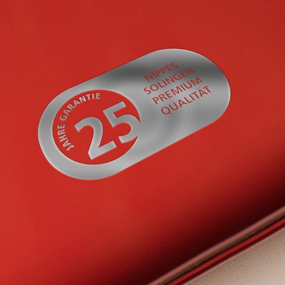 Professional Quality Stainless Steel Nail Care Set in Leather Case - 7-Pieces