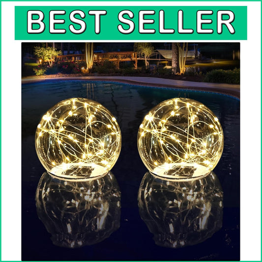 Enchanting 6.5 Inch Solar Powered Floating Pool Lights - Waterproof Mood Setters
