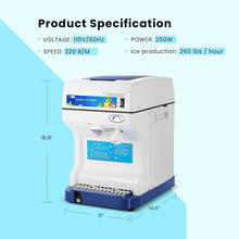 Load image into Gallery viewer, Premium Electric Snow Cone Maker with Adjustable Ice Texture – 250-W Performance