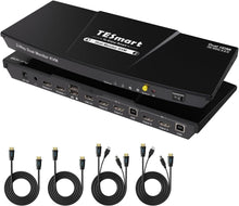Load image into Gallery viewer, Versatile KVM Switch for Dual Monitors with Audio Output &amp; Hot Plug - 12V Power