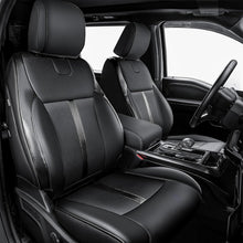 Load image into Gallery viewer, Premium Black Leather Seat Covers for 2021-2025 F150 STX &amp; 2023-2025 F250 Crew